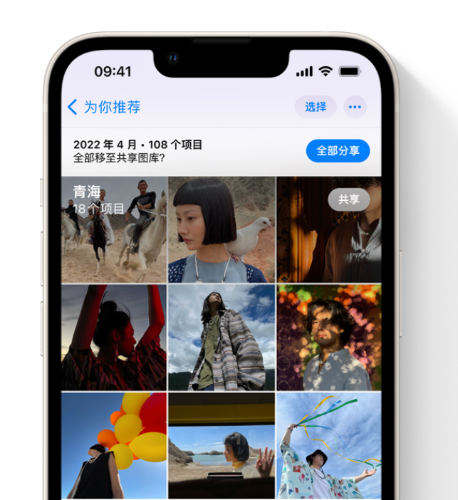 德江苹果维修网点分享在 iPhone 上使用共享图库 