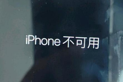 德江苹果服务网点分享锁屏界面显示“iPhone 不可用”如何解决 